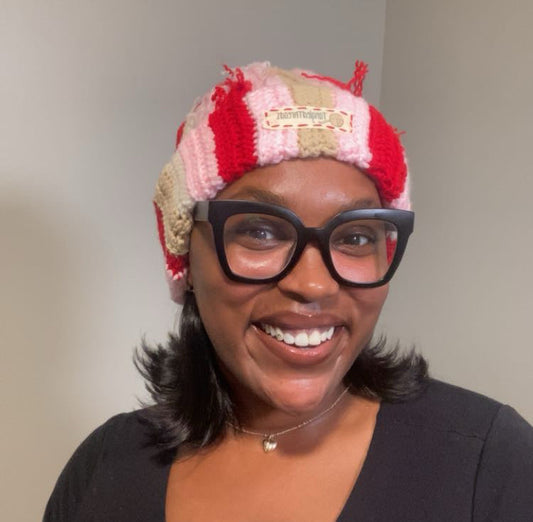 All My Love holds every feeling in one piece —
soft pink, warm tan, bright red, and gentle white woven together like a love letter you can wear.