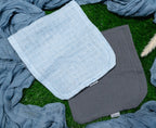 Muslin Burp Cloth Set | Blue Bliss