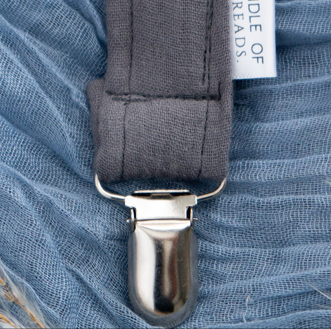 Pacifier Clip | Charcoal Fog