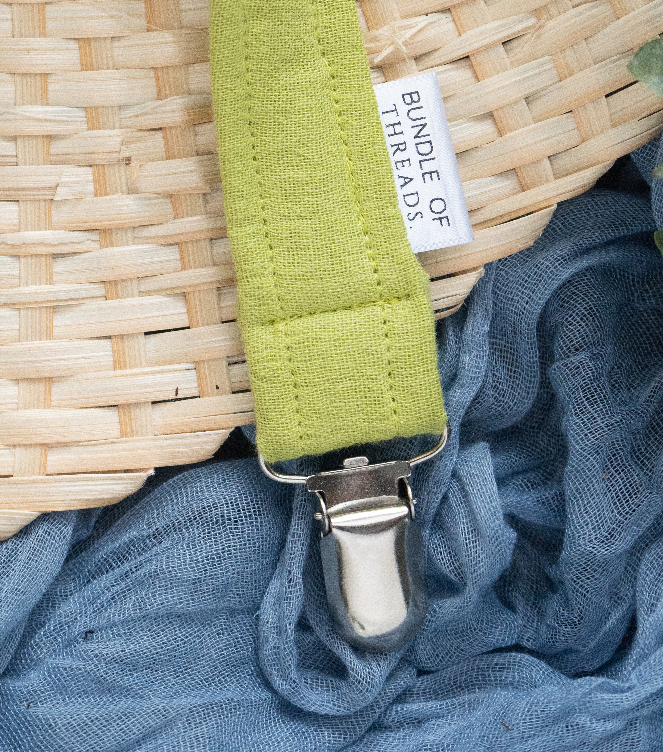 Pacifier Clip | Golden Moss