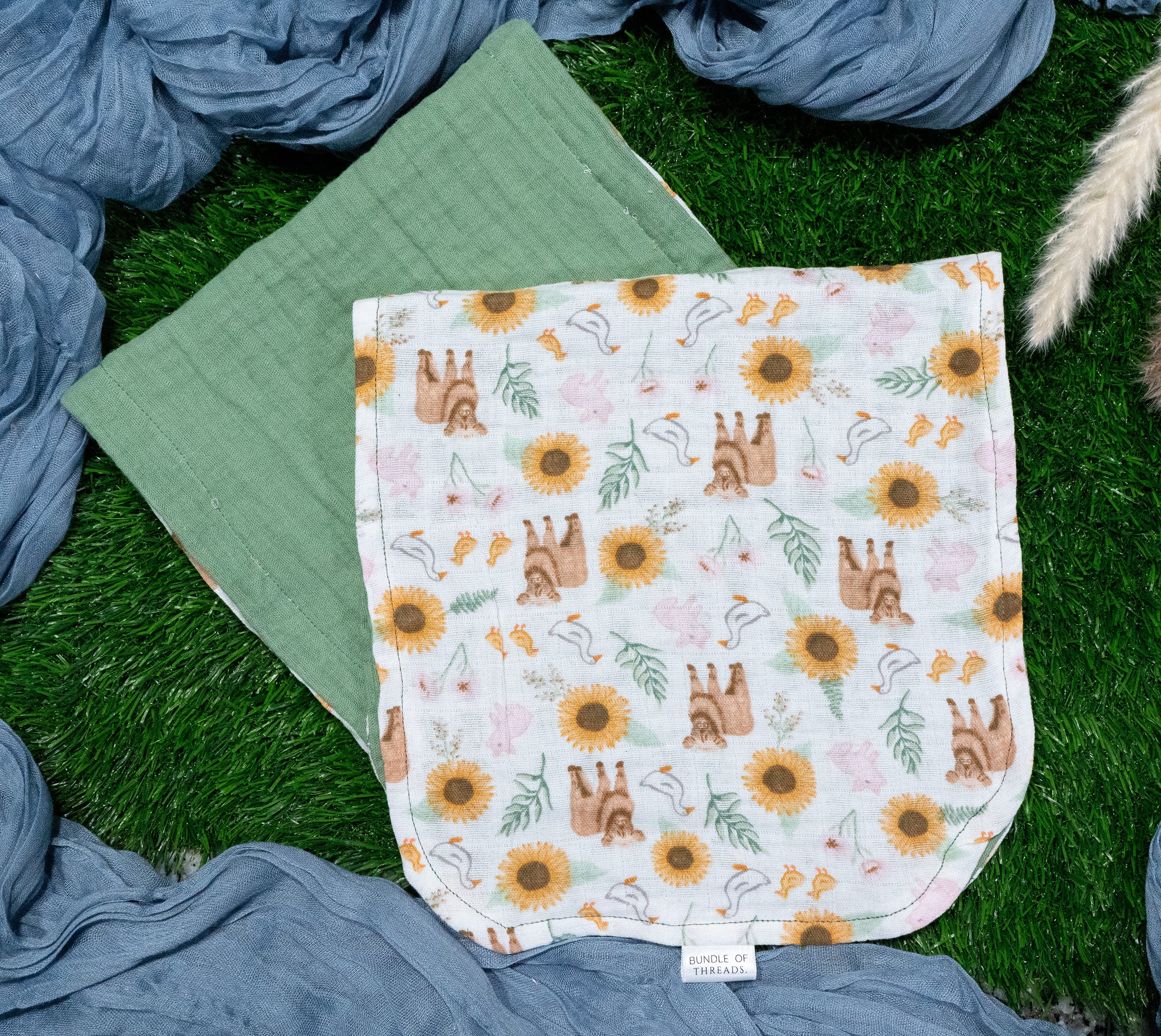 Muslin Burp Cloth Set | Highland Homestead
