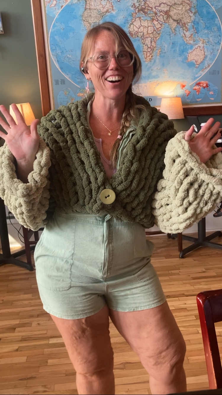 Chunky Cardigan- Crop