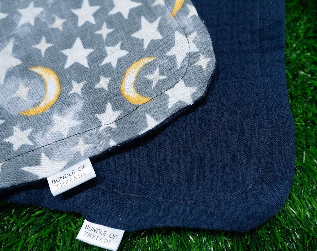 Muslin Burp Cloth Set | Moonlit Dreams