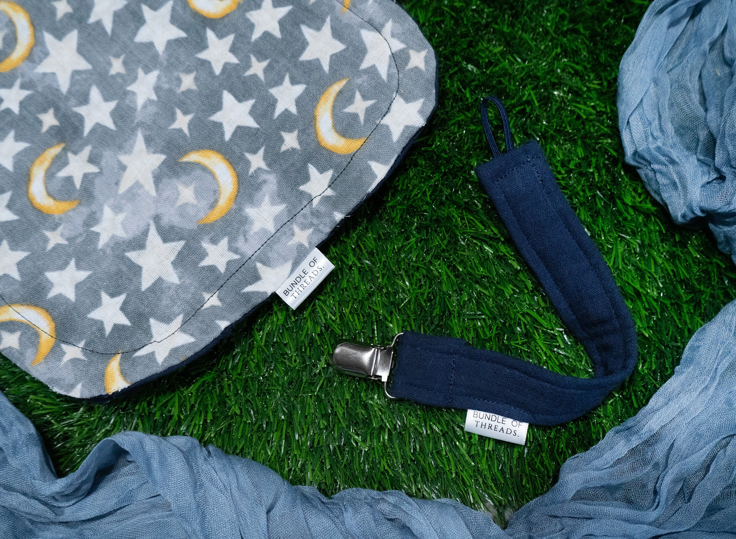 Muslin Burp Cloth Set | Moonlit Dreams