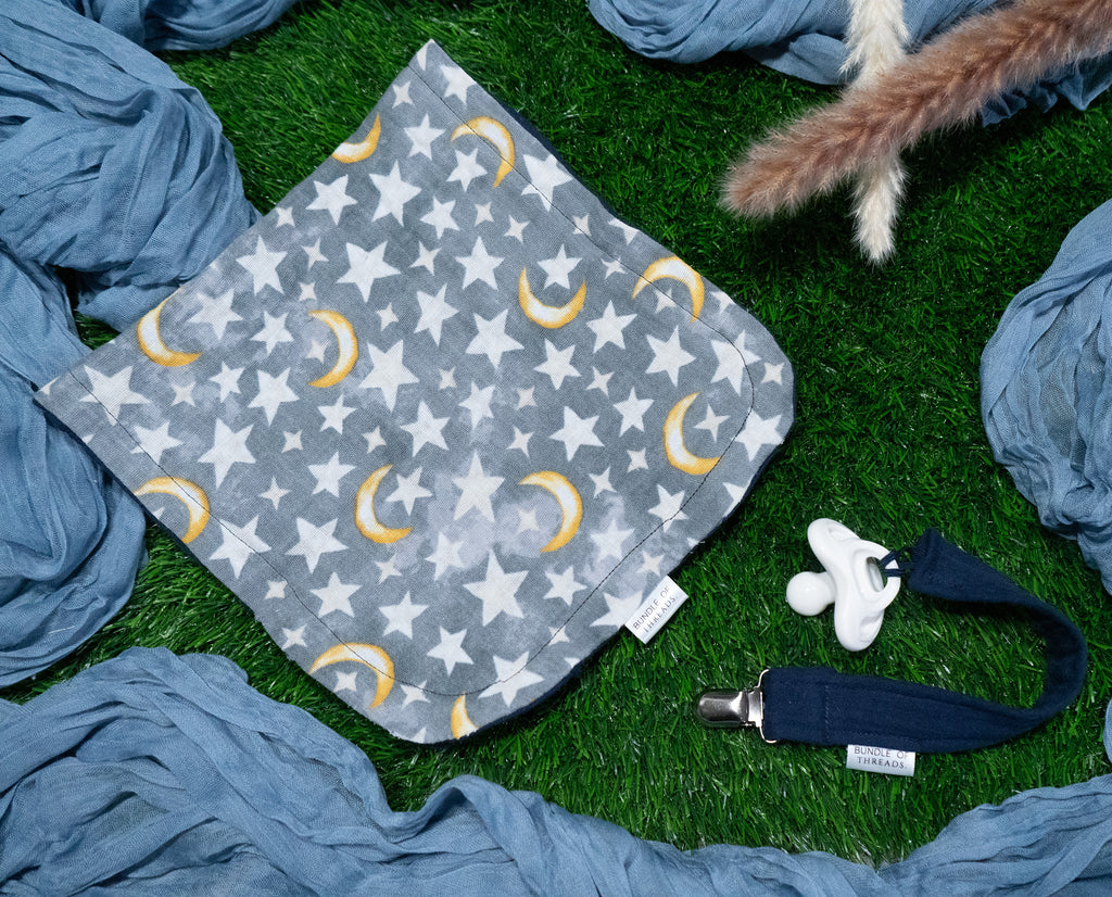 Muslin Burp Cloth Set | Moonlit Dreams