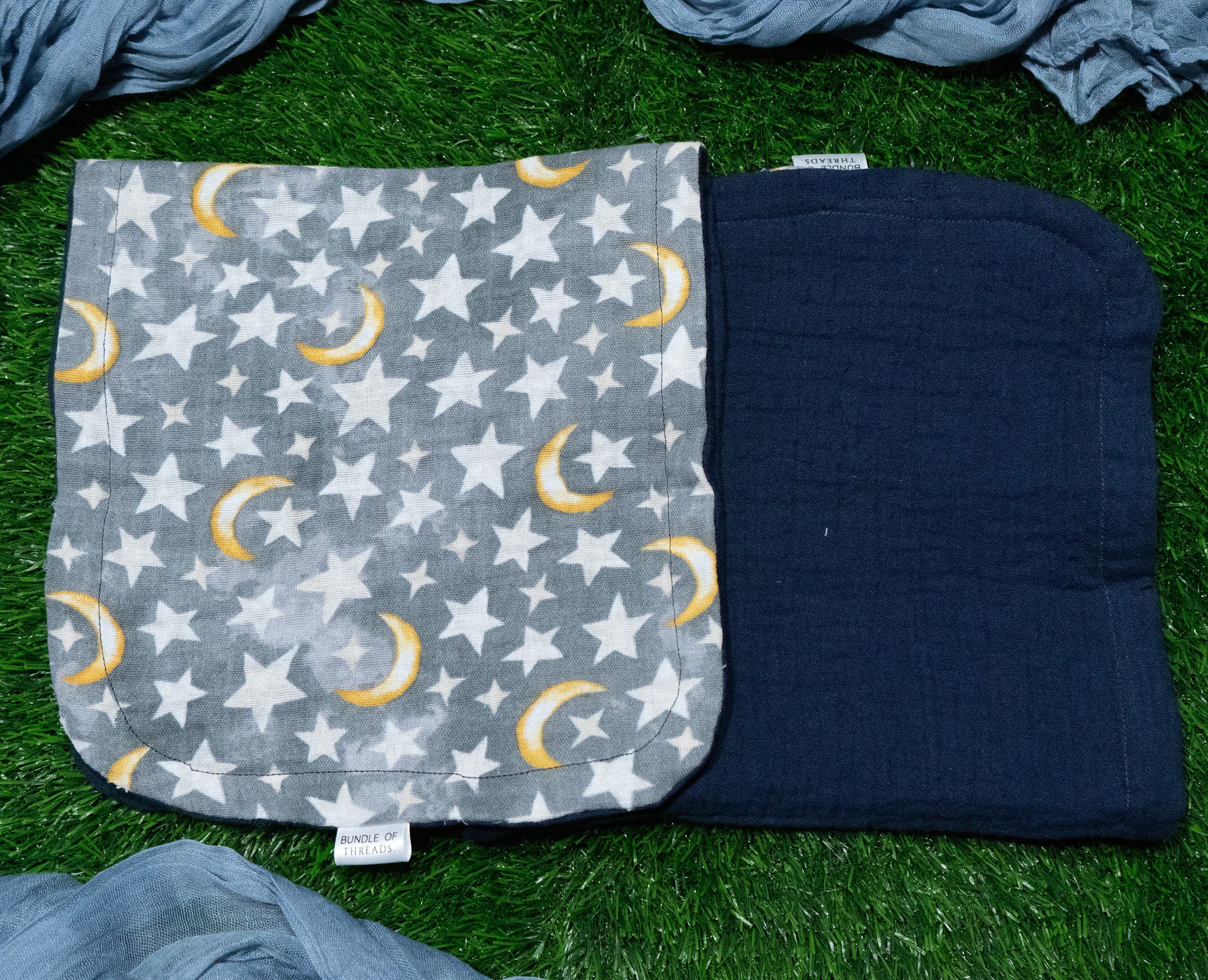 Muslin Burp Cloth Set | Moonlit Dreams