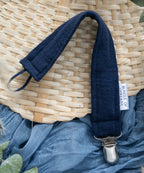Pacifier Clip |Oxford Blue