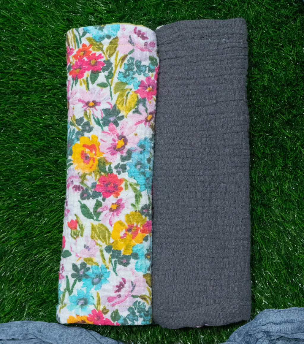 Muslin Burp Cloth Set | Secret Garden