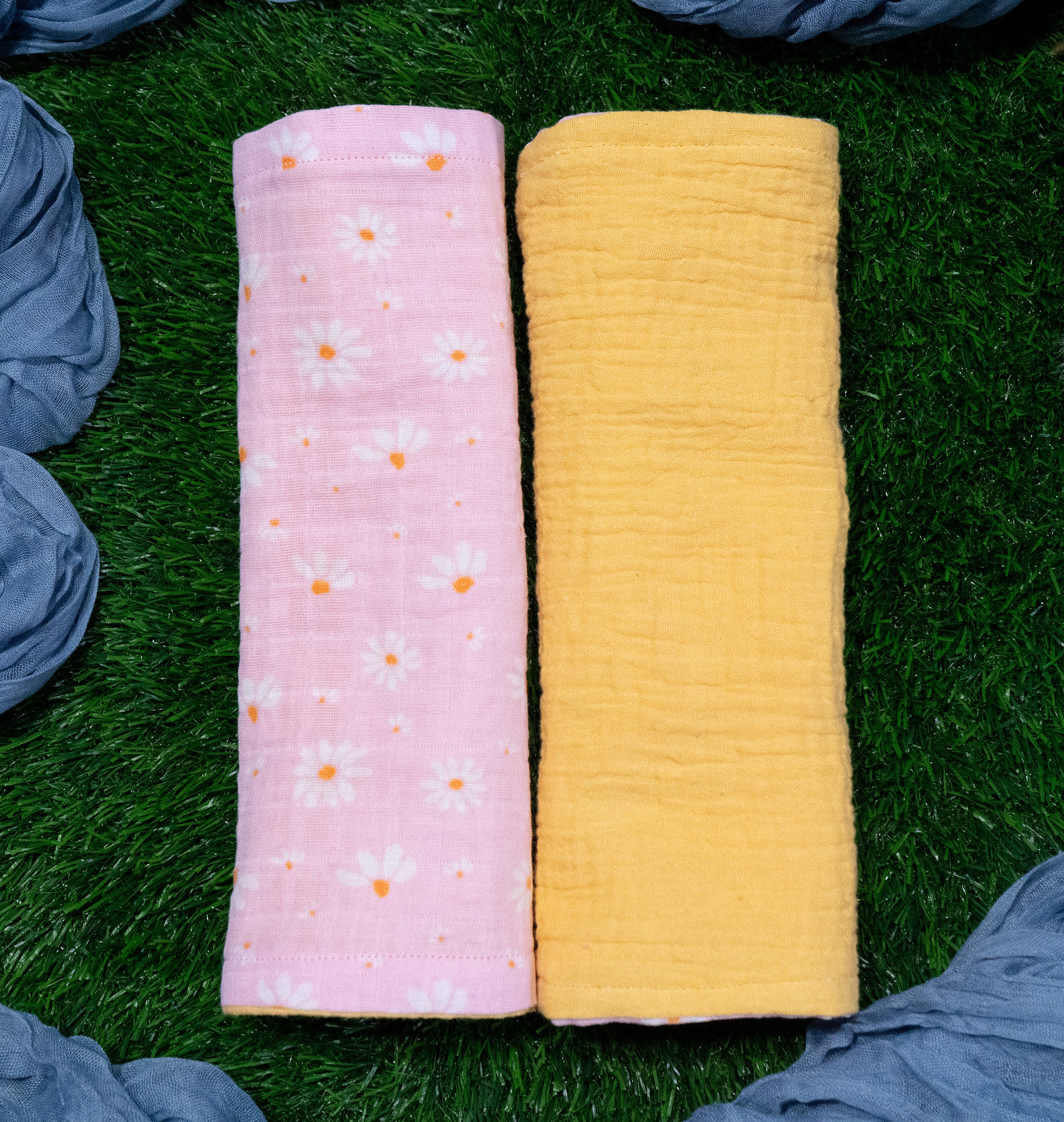 Muslin Burp Cloth Set | Sun- Kissed Daisy