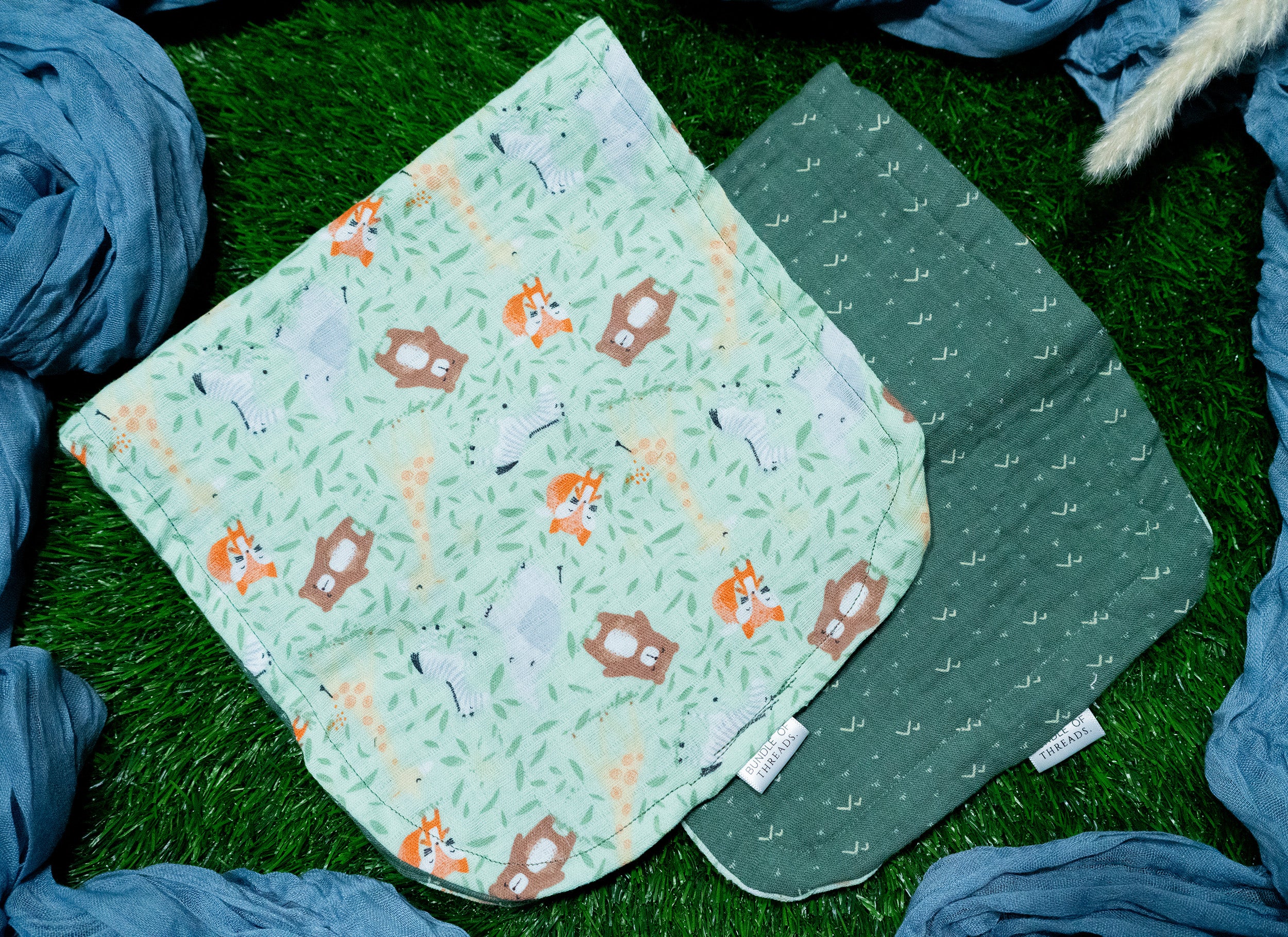 Muslin Burp Cloth Set | Wildwood Friends